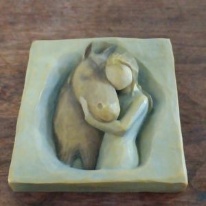 Quiet Strength Plaque Figure Sculpture